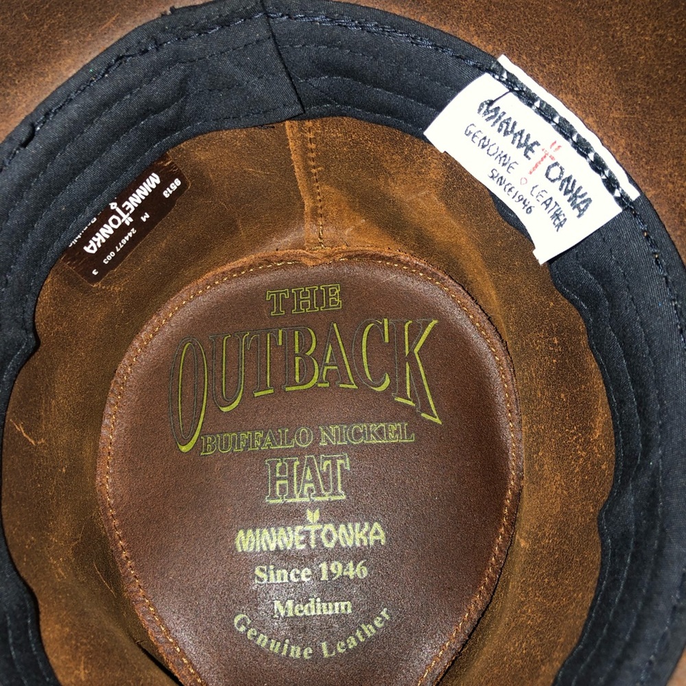 Western leather hat